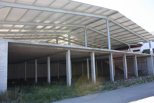 Estrutura de pavilhões